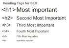 how to use h1 h2 heading tags for SEO