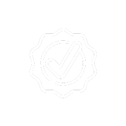 Badge with tick icon